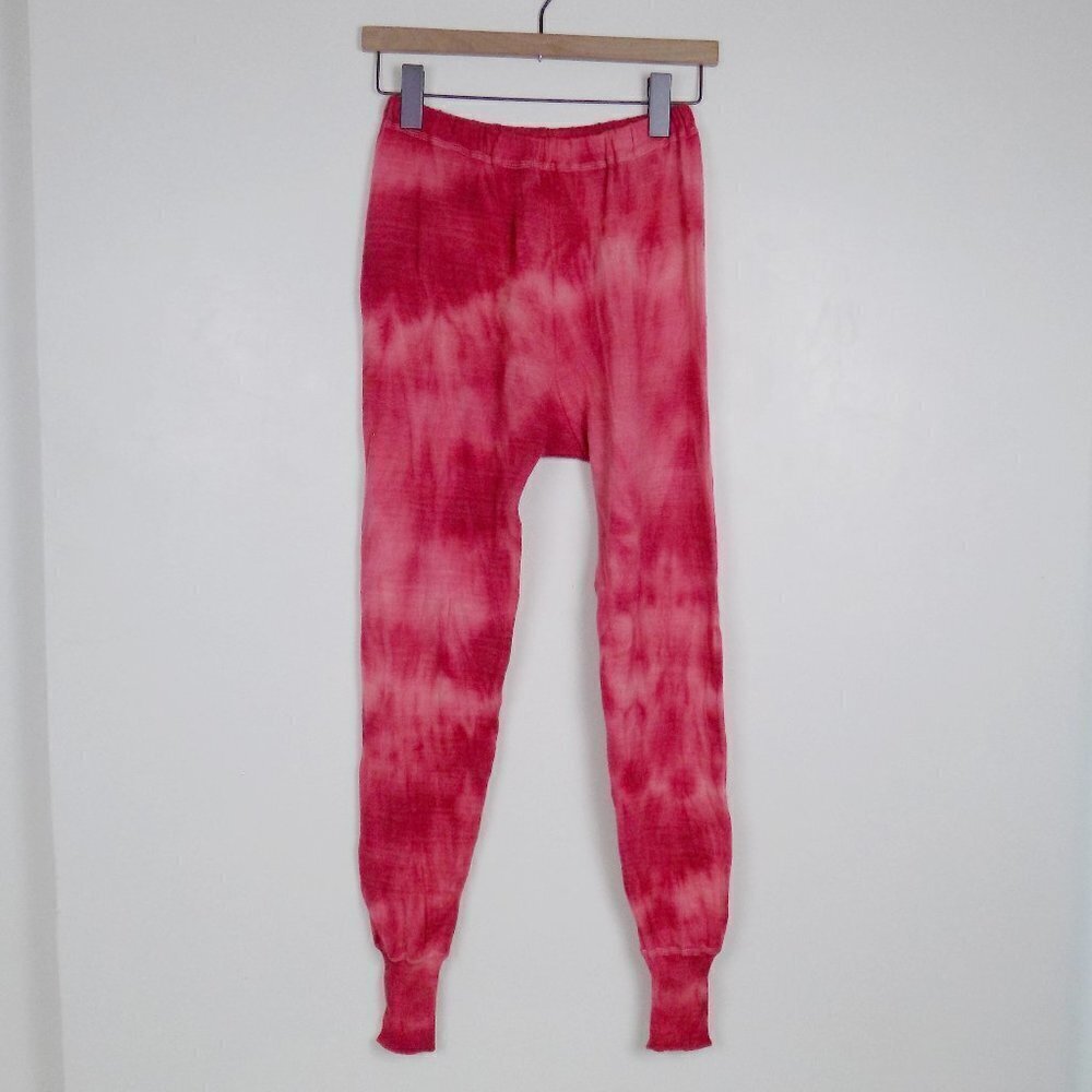 vintage wool knit sweater leggings tights lounge pants pajamas pjs hand dyed
